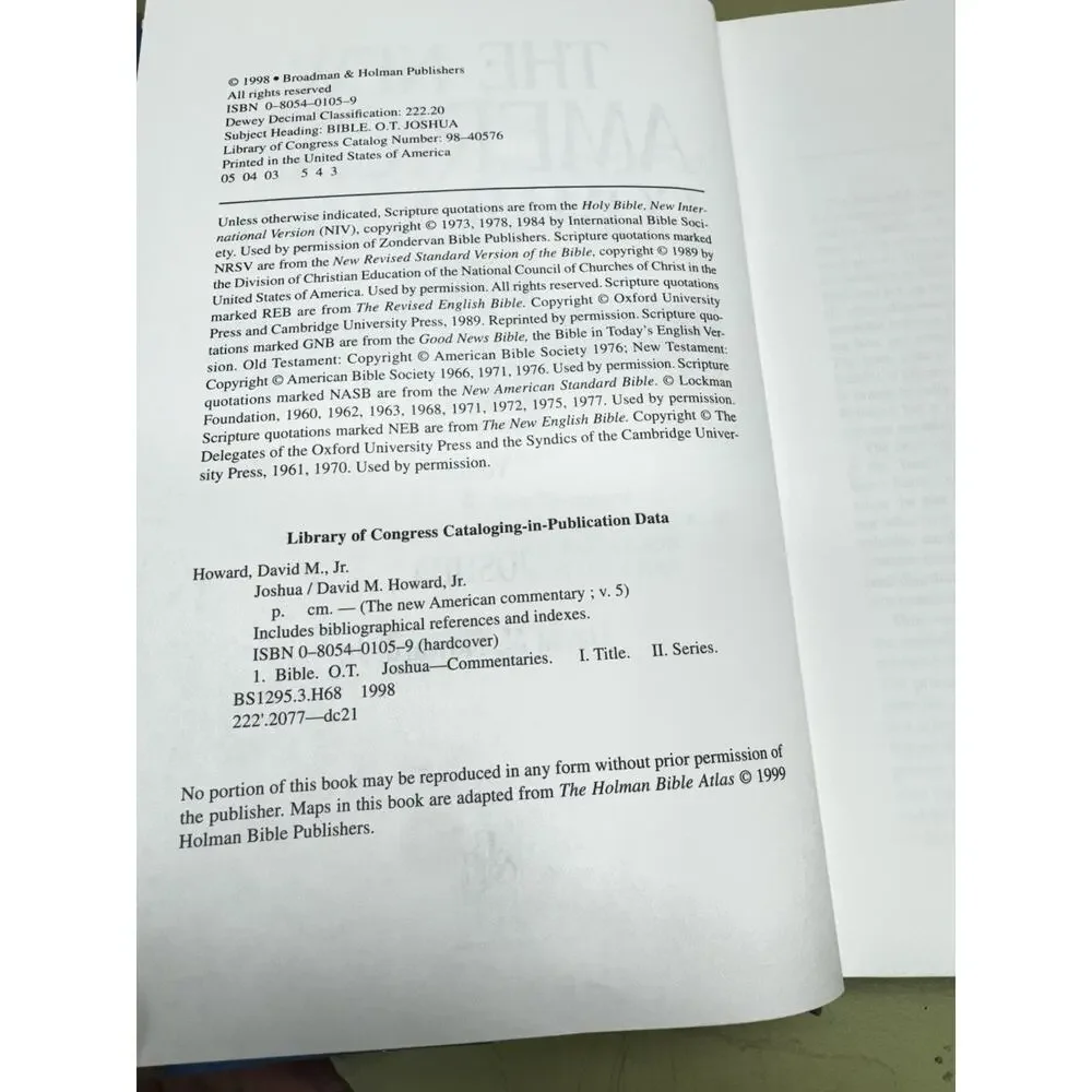 Joshua: An Exegetical and Theological Exposition of Holy Scripture David Howard
